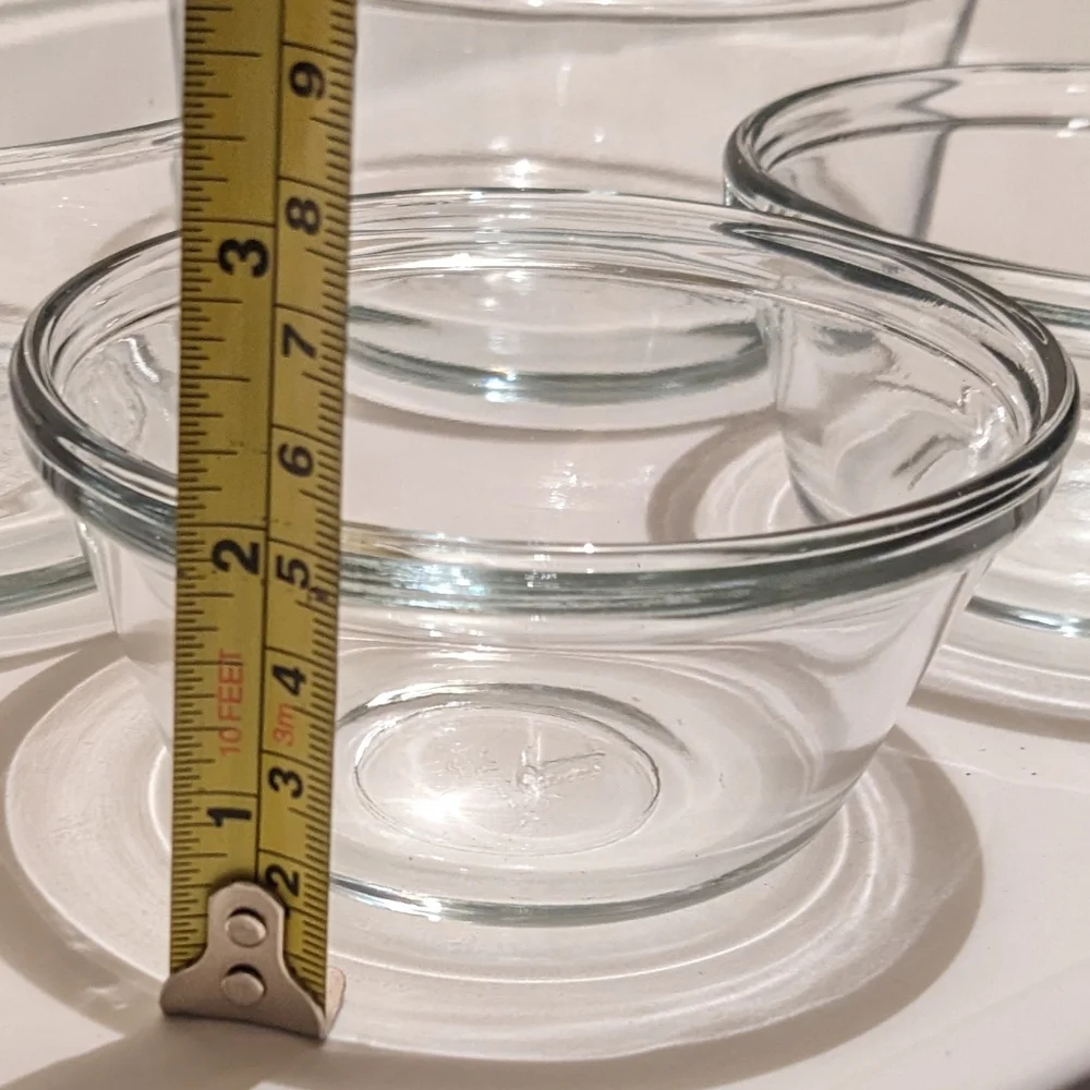 Anchor Hocking Clear Glass Bowls Set of 4
